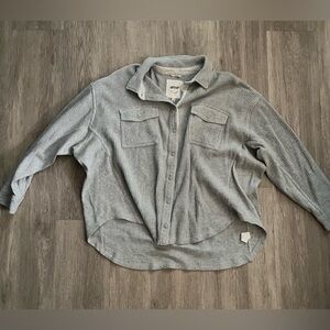 Aerie Lumberjane Waffle Knit Shacket